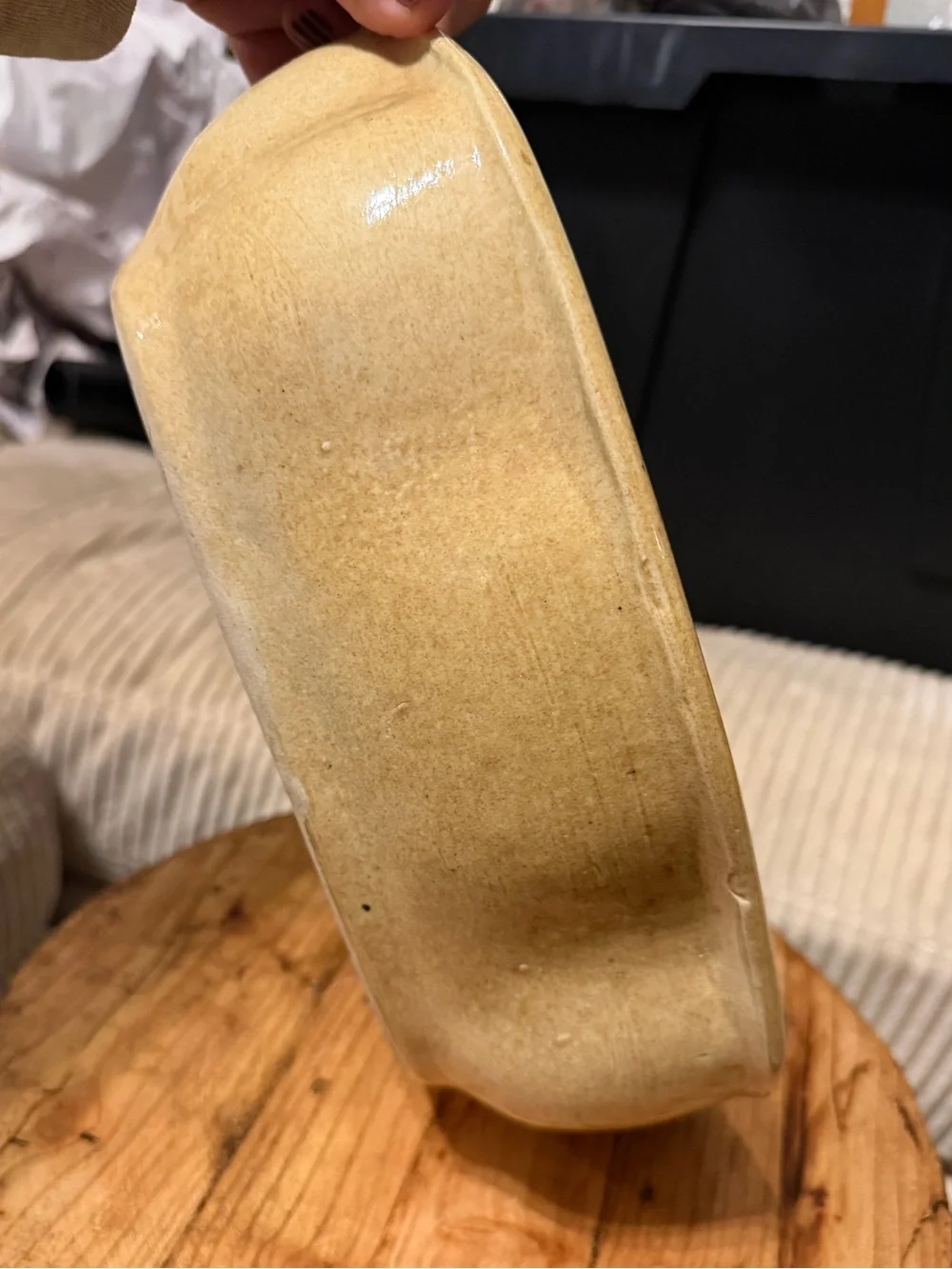 Wavy Vintage Pottery Bowl